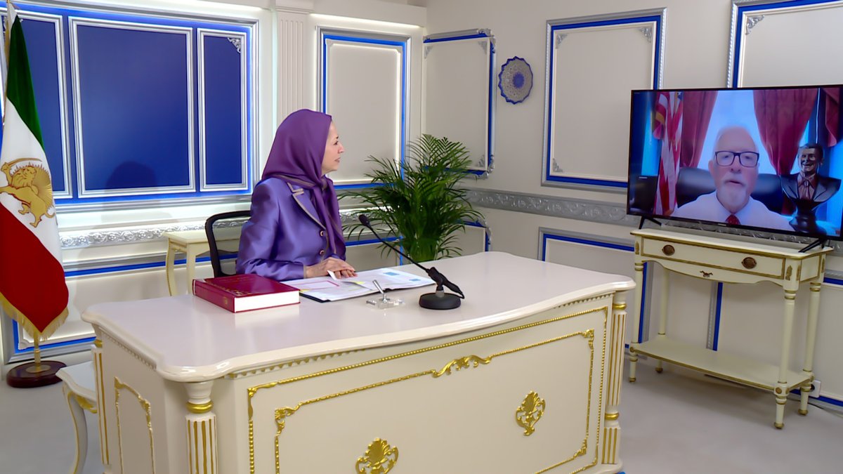 Holding talks with US Congressman Randy Weber Online
I welcomed, in these talks, the proposal for a ceasefire and emphasized that what must be recognized is that the fundamental conflict in Iran is the struggle of the Iranian people and their Resistance against the ruling