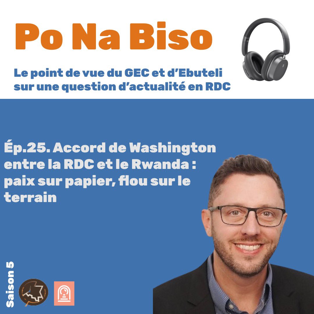 Groupe d’étude sur le Congo (@gec_crg) on Twitter photo 🎧 #PoNaBiso
Saison 5
L’épisode 25
Accord de #Washington entre la #RDC et le #Rwanda : paix sur papier, flou sur le terrain
✍️ <a href="/jdlzw/">Joshua Z. Walker</a>
→ bit.ly/accord-washing… 🎧 #PoNaBiso
Saison 5
L’épisode 25
Accord de #Washington entre la #RDC et le #Rwanda : paix sur papier, flou sur le terrain
✍️ <a href="/jdlzw/">Joshua Z. Walker</a>
→ bit.ly/accord-washing…
