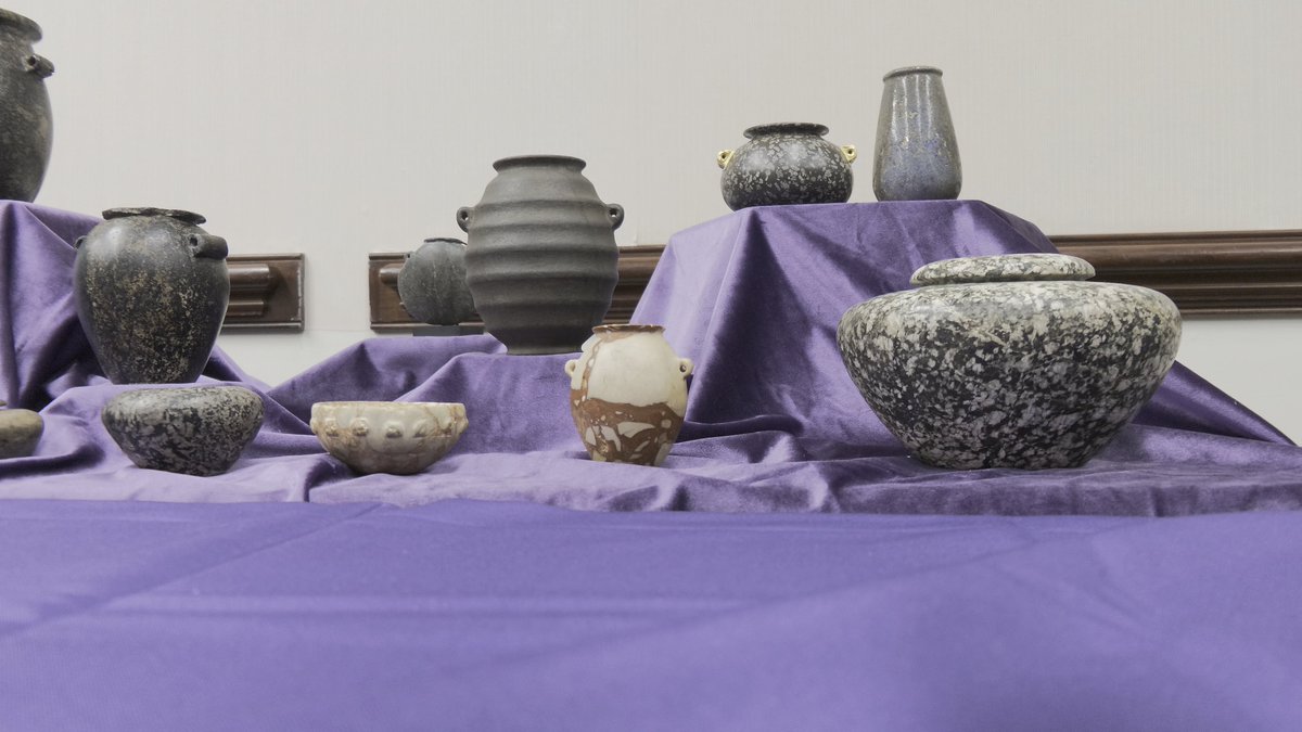 OccultFriends's tweet photo. More Egyptian Vases at Cosmic Summit 2025 courtesy of Matt Beall @MattbLimitless #cosmicsummit #cosmicsummit2025 https://t.co/K7Am4Vvxzy