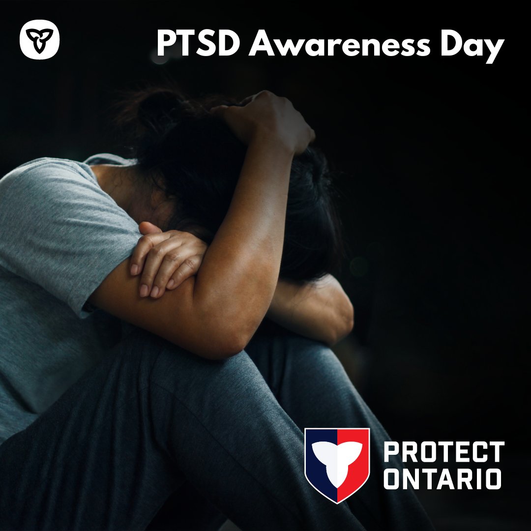ONTatwork's tweet image. It’s PTSD Awareness Day.
Did you know first responders are at least twice as likely to suffer from PTSD?
There’s no need to suffer in silence.
👉 Find support at: ontario.ca/page/post-trau…
#Ontario #WorkplaceSafety #HealthandSafety