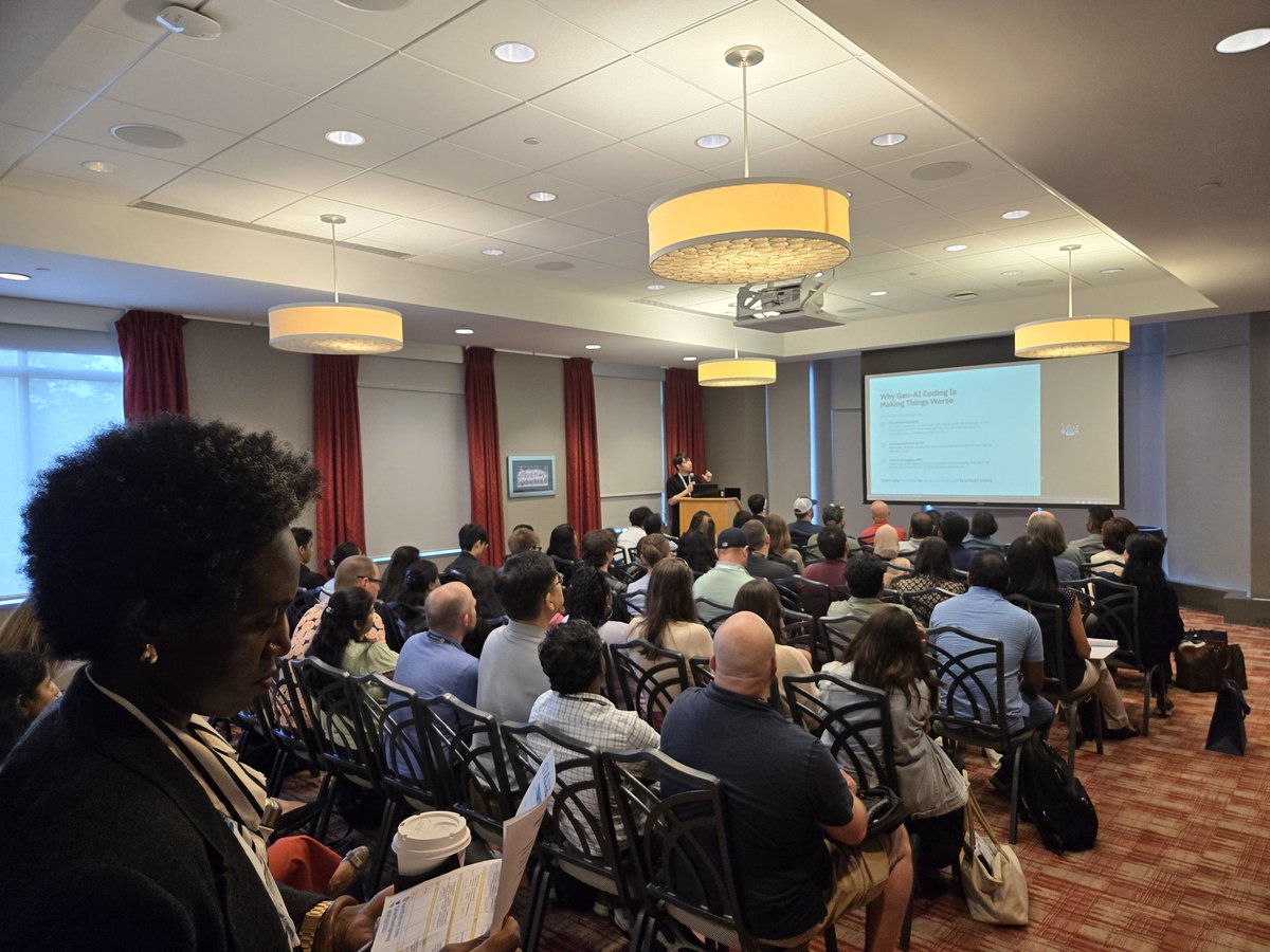 Yunhao Jiao talking about Using AI Agents To Test GenAI Software.
Autonomous AI testing agents will transform GenAI-driven development by extending capabilities of QA, and ensuring greater confidence in AI-generated code. #AI #QA