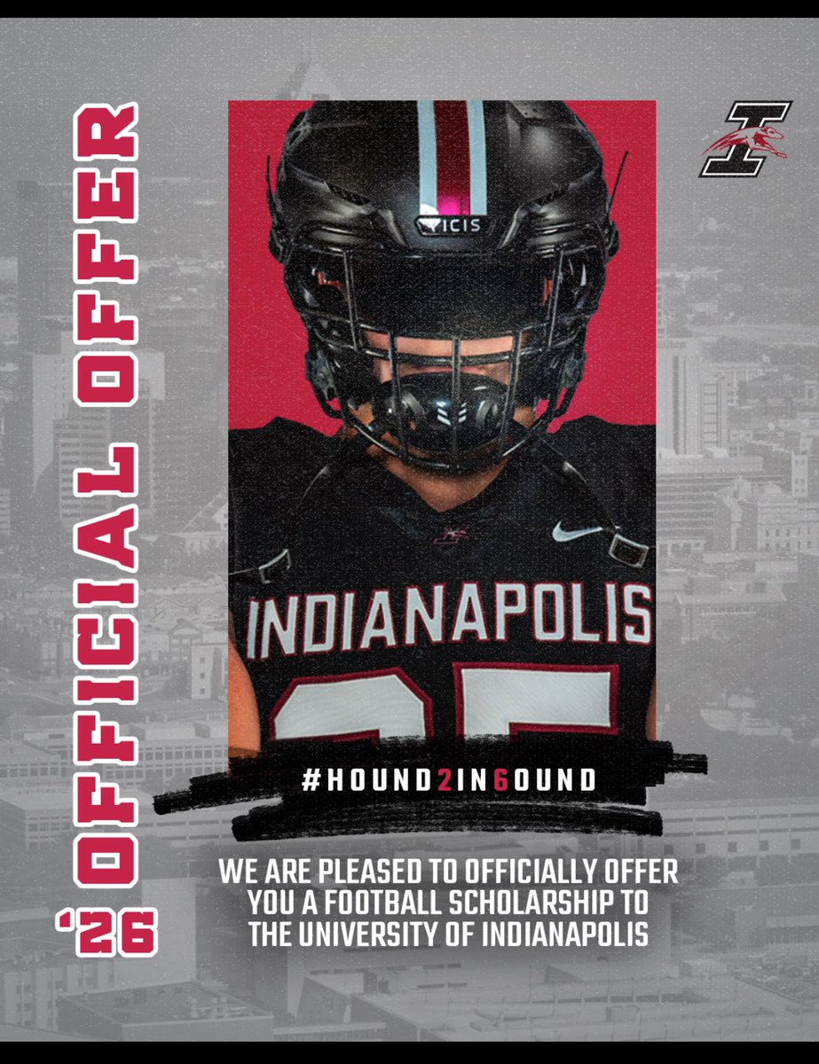 LeviShoemaker49's tweet image. Bless to receive an offer to play football at University of Indianapolis! 
@UIndyFB 
@KeeversChris 
@CoachCHendricks 
@IndyWeOutHere 
@CoachA_Colby 
@WHSPanthersFB