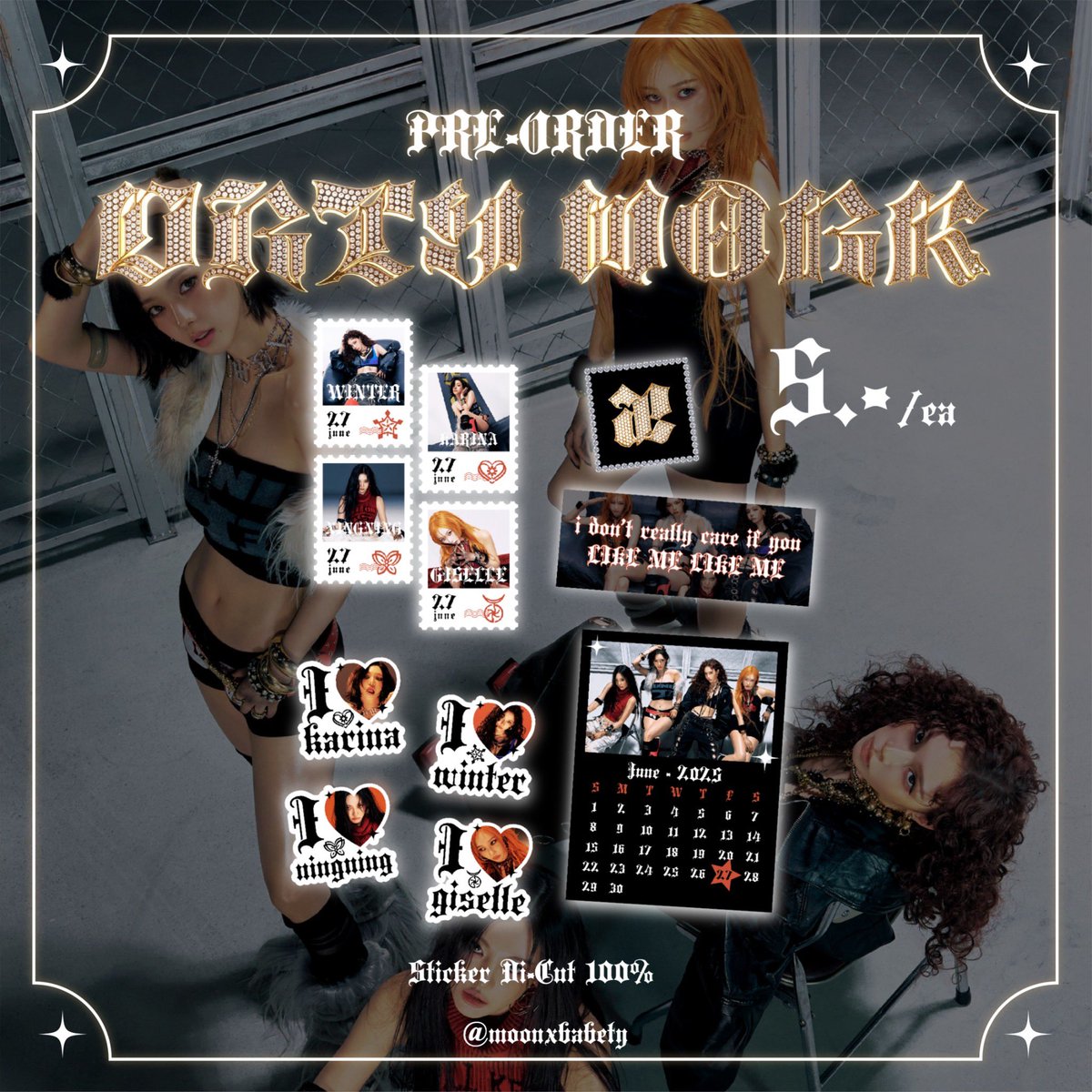 ❥  pls kindly rt  .*･｡ﾟ

(pre-order)
28/06-05/07
*･aespa dirty work sticker
#aespaDirtywork

💀drty work sticker set 
💀drty work sticker dicut 

docs.google.com/forms/d/e/1FAI…

#ตลาดนัดเอสป้า
#ตลาดนัดaespa