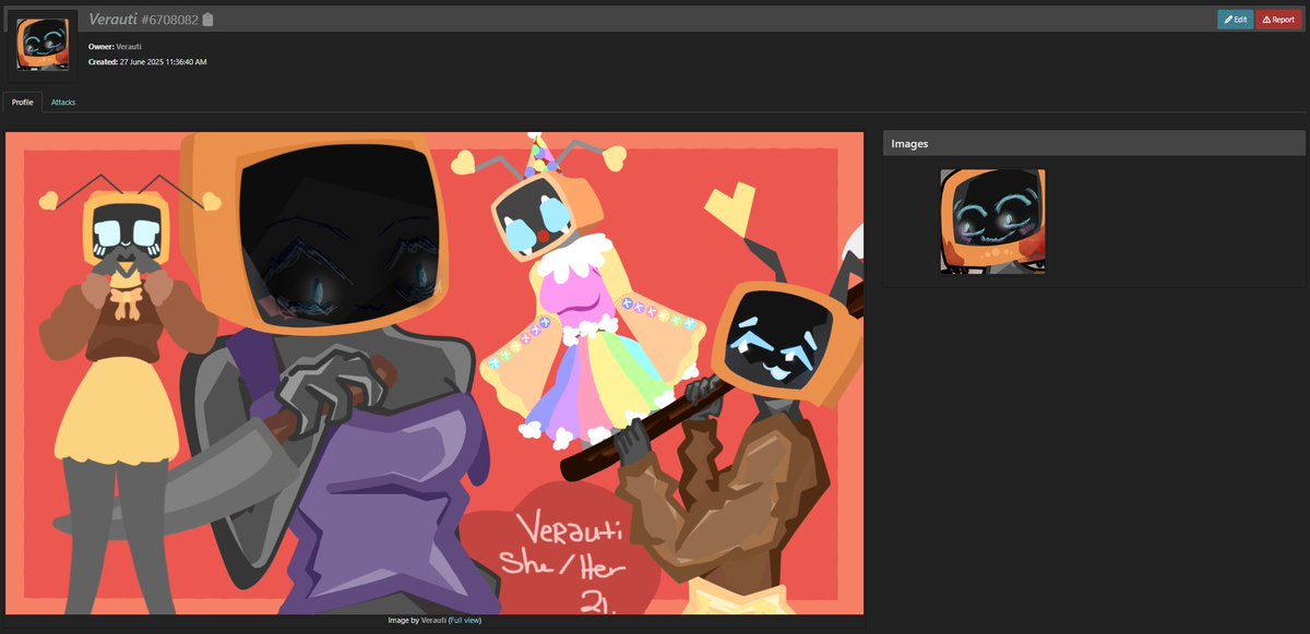 Verauti1's tweet image. I finally made an artfight account- Now I just gotta figure out how to do the rest of it