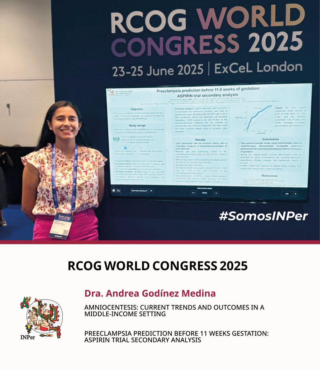 INPer_mx's tweet photo. Participación del INPer en el Royal College of Obstetricians and Gynaecologists (RCOG) World Congress 2025, que se llevó a cabo del 23 al 25 de junio en Londres, Inglaterra
#SomosINPer
#RCOG #RCOGWorldCongress #Obstetricia #Ginecología #Ginecoobstetricia https://t.co/C3YuZM395n