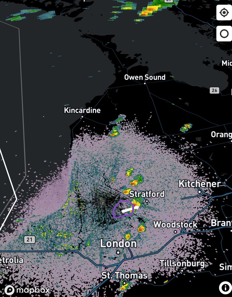 #ONStorm #ONwx As we wait for storms to develop this afternoon, we’re already seeing a few pop-ups in Southwestern Ontario. So far, they’re having a hard time getting going, likely due to some lingering inhibition in the atmosphere.

That said, we do expect that inhibition to