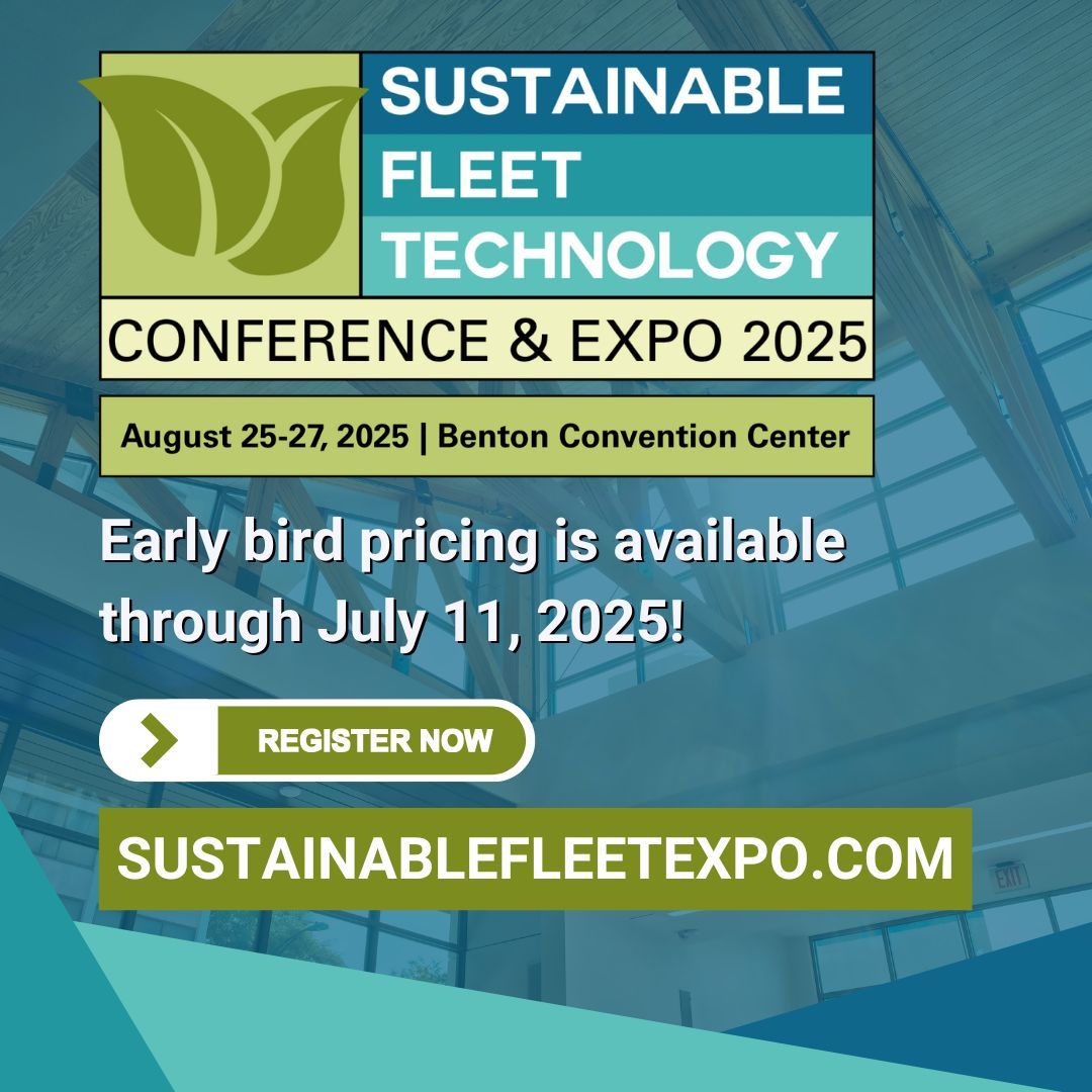 Register now for the Sustainable Fleet Technology Conference &amp; Expo! Early bird pricing is only available for two more weeks! Register before July 11, 2025, to take $50 off of regular registration prices ✅ Visit sustainablefleetexpo.com to learn more! #SFTExpo25 #fleetmanagement