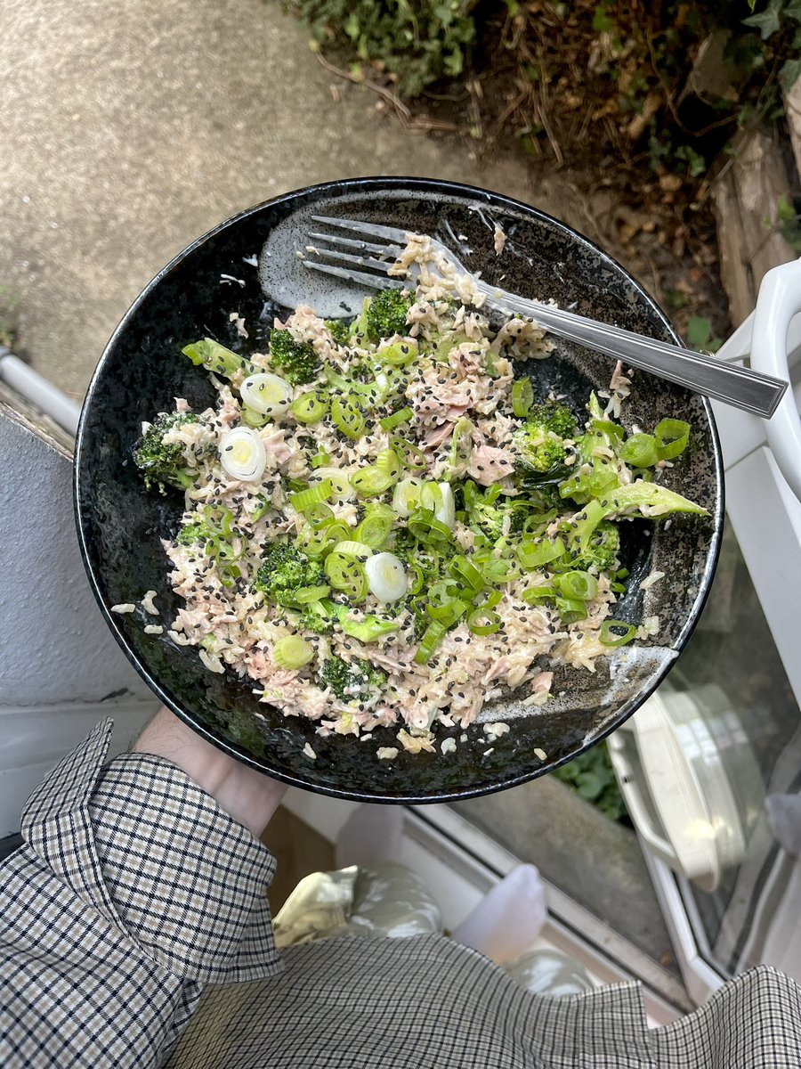 bryceeats1's tweet image. Tuna rice broccoli