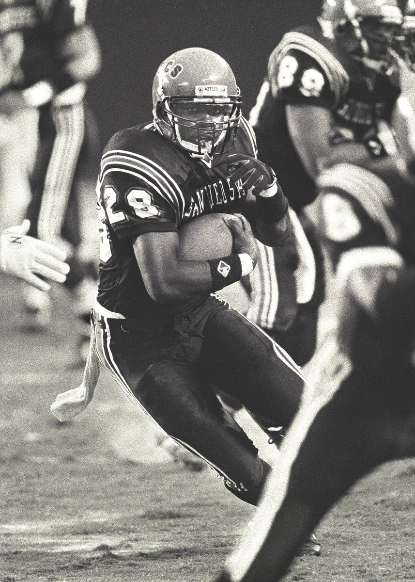 Tom Ables Aztec for Life (@tomables) on Twitter photo 62 Days to Aztec Football!
Aztecs currently hold 29 NCAA records, led by Marshall Faulk’s 8. Three were set in his breakout game vs. UOP in 1991. A fourth, 386 rush yards, record has since been broken.
#GoAztecs #AztecForLife #788andCounting <a href="/AztecFB/">San Diego State Football</a> 62 Days to Aztec Football!
Aztecs currently hold 29 NCAA records, led by Marshall Faulk’s 8. Three were set in his breakout game vs. UOP in 1991. A fourth, 386 rush yards, record has since been broken.
#GoAztecs #AztecForLife #788andCounting <a href="/AztecFB/">San Diego State Football</a>