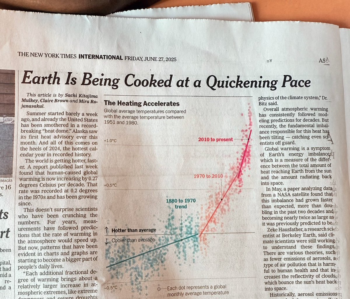 this is on page 5 and there's a profile of Usha Vance on page 1, which really tells you how fucked the media's priorities are