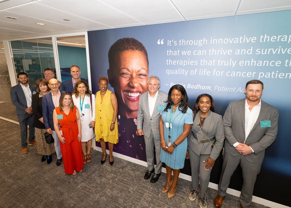 Genmab's tweet photo. 🎉 We’re thrilled to announce the grand opening of our expanded site in New Jersey, a vibrant space built for innovation, collaboration & our #OneGenmab spirit.

We’re grateful to mark this moment with patient advisors, community leaders, government officials, academic partners, and our incredible Genmab colleagues.

This expansion deepens our roots in New Jersey’s thriving life sciences ecosystem and moves us closer to our vision: bringing knock-your-socks-off (KYSO) antibody therapies® to patients. 

@BioNJ_Org, @NJEDA, @Cr4Hope

#Genmab #Biotech #Growth
