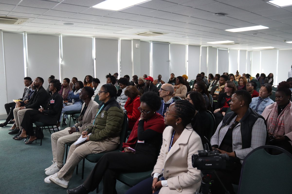 UNNamibia's tweet image. Yesterday, at a stimulating conversation with @UNNamibia staff, SDG Advocate Monica Geingos reminded that the SDGs must empower all youth-meet them where they are, speak their language & prioritise inclusivity. “We can’t just regulate AI / TikTok—we must teach critical thinking”