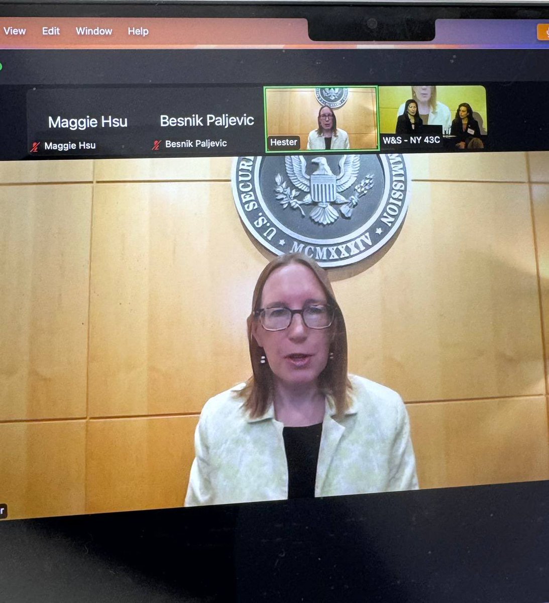 It was such an honor talking to <a href="/HesterPeirce/">Hester Peirce</a> today on what’s to come for the digital assets industry. <a href="/thejoycelai/">JoyceLai.eth</a> and I had so much fun and will share the full recording soon!