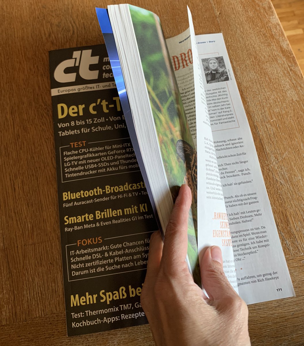 <a href="/MisterEndres/">Christian Endres</a> <a href="/ctmagazin/">c't magazin</a> Ey, die hab ich gerade ausgepackt… 
Danke für den Tipp 😎📖👍