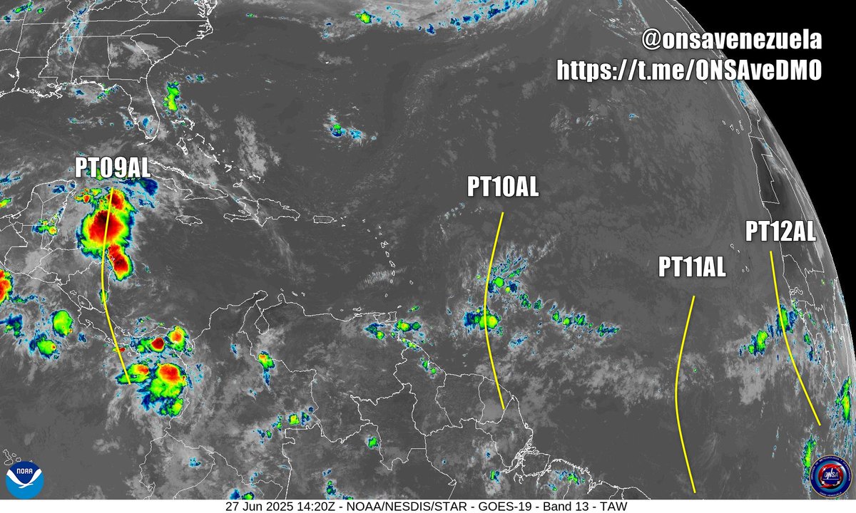 Se incorpora nueva Onda Tropical #PT12AL