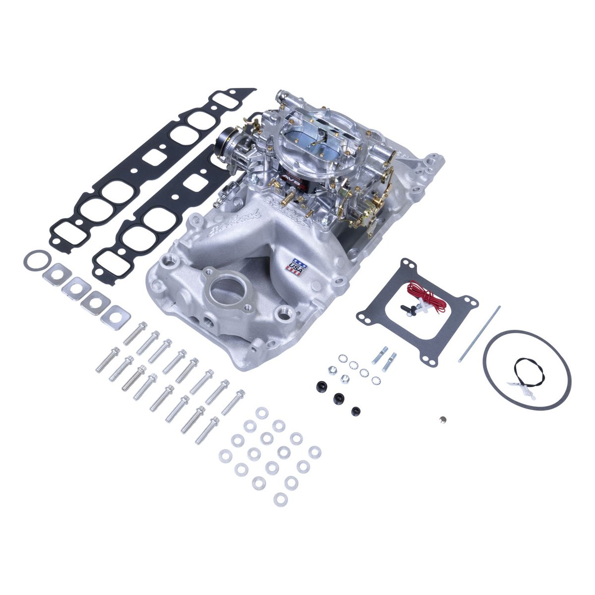 EdelbrockUSA's tweet image. 💥 Unleash Big-Block power! Edelbrock’s Single-Quad Manifold &amp;amp; Carb Kit for Chevy Oval Port delivers bold looks and proven performance in one box.
📦 In stock – SKU 2063
🔗 bit.ly/3T8rx3l
#Edelbrock #BigBlockChevy #MuscleCarMods #StreetMachine #CarbLife #HotRodPower