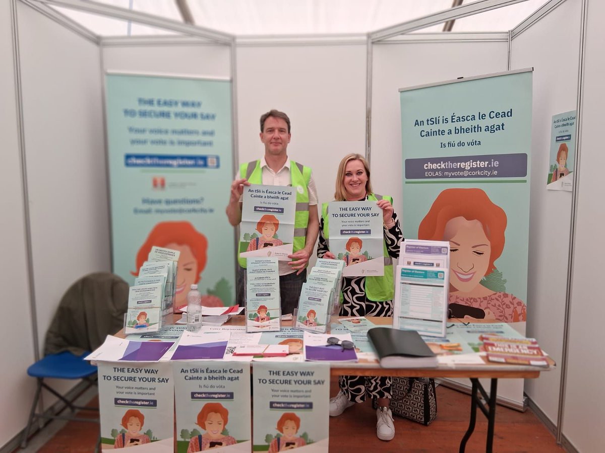 corkcitycouncil's tweet photo. 🗣️ Your voice matters!

🗳️ We are fortunate  to have a dedicated Franchise Team that supports residents of #Cork to have their say in local and national elections, allowing them the opportunity to elect officials to best represent their community.

Currently, 159,000 people are registered to vote in #corkcity, 89% of the adult population.

We encourage Cork residents to register to vote by visiting: https://t.co/xBX18zolOv  

@LGMAIreland #YourCouncilDay