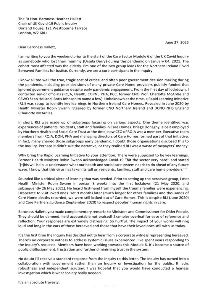 I’m now questioning the efforts I’ve put in to <a href="/covidinquiryuk/">UK Covid-19 Inquiry</a> and those of the bereaved. The legal efforts to make things right. Inquiry’s decision recently to exclude bereaved corporate witnesses [Care Home module] can only be described as shameful. 🥲😡