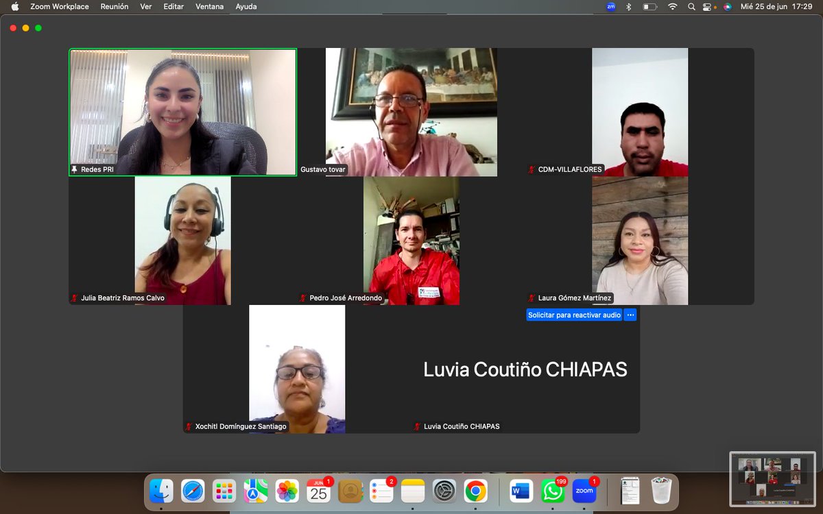 Nuestra presidenta <a href="/dannalunamx/">Dannalunamx</a> dirigió una capacitación sobre "Gestión de Redes Sociales Institucionales" a Comités Municipales y Secretarios Estatales. De la mano del Presidente <a href="/rubenzuarth/">Rubén Zuarth</a> seguimos fortaleciendo nuestras estructuras por aire y por tierra. #HagámosloJuntos