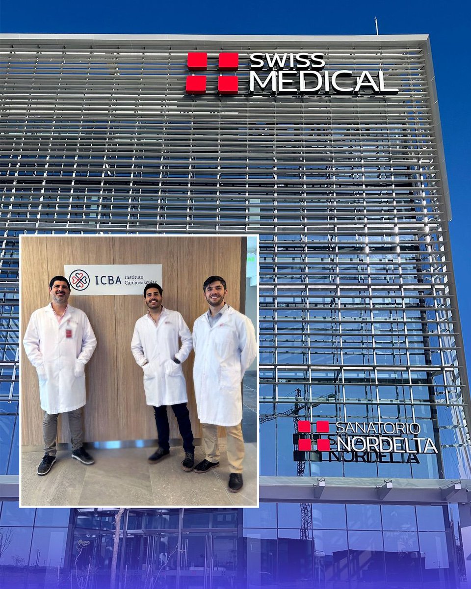 ❤️ ¡Seguimos llegando a más pacientes! 🚀

🫀Tenemos la alegría de compartir que el equipo de cardiología del ICBA forma parte del Sanatorio Nordelta de Swiss Medical Group 

❤️‍🩹Este nuevo paso nos permite seguir cumpliendo con nuestra misión: que cada vez más personas con