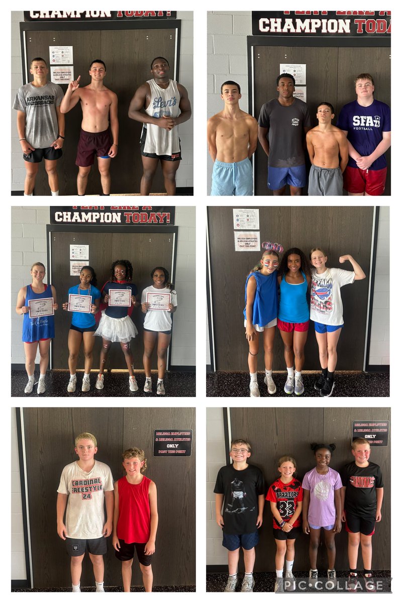 June- ✅ The Cardinals have been stacking great days for 3 weeks straight! Proud of these athletes’ commitment to themselves &amp; their teammates. These groups are ALL IN! S/o to our ⭐️’s of the week! #PCTrained
 
HI: Caleb, Hayden, Ini 
8&amp;9: Jake, Kinnae, Lucas, Max
FHI: Lola,