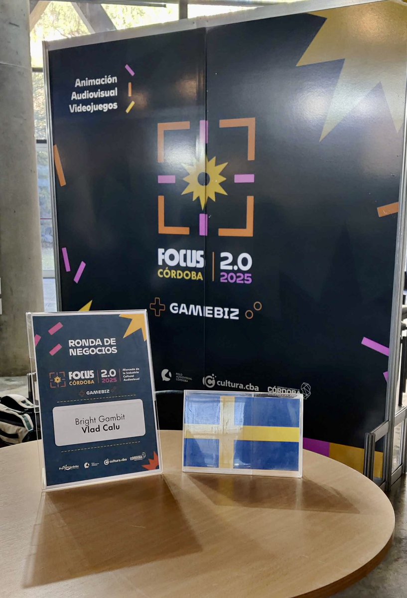 bright_gambit's tweet image. Vlad from our Bright Gambit team is right now at #GameBiz 2025 in Córdoba doing scouting and networking! 🎮
#gamedev #indiedev