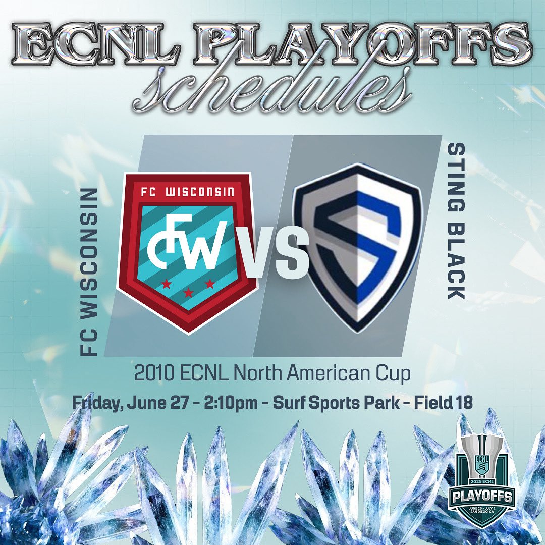 Game day 1 in the ECNL North American Cup! Let’s go girls!