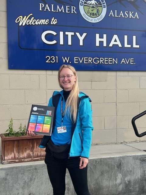 PUBLIC SERVICE ANNOUNCEMENT: This is to let our residents know that this young lady is doing legitimate business and is not part of a scam.
Elina Tobreluts from Estonia has acquired all the appropriate licenses to go door to door in Palmer.