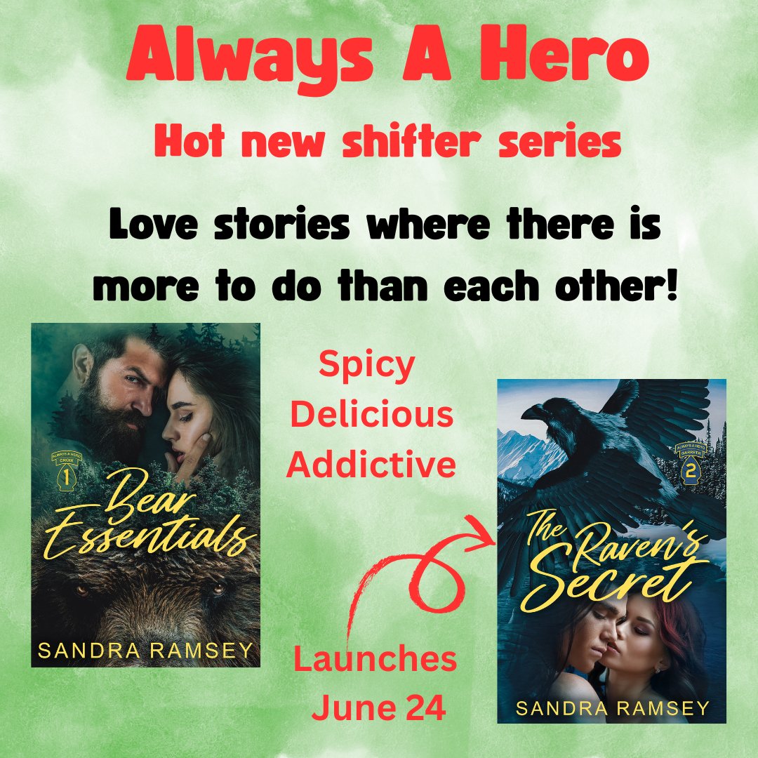 No fancy adds today. Just a plain and simple message: romance + shifters = best read on the market!
Bear Essentials amazon.com/dp/B0DJ99GQP7
The Raven’s Secret amazon.com/dp/B0FBH169GL
#paranormalromance #romance #shifters #newrelease #military #Bookstagram