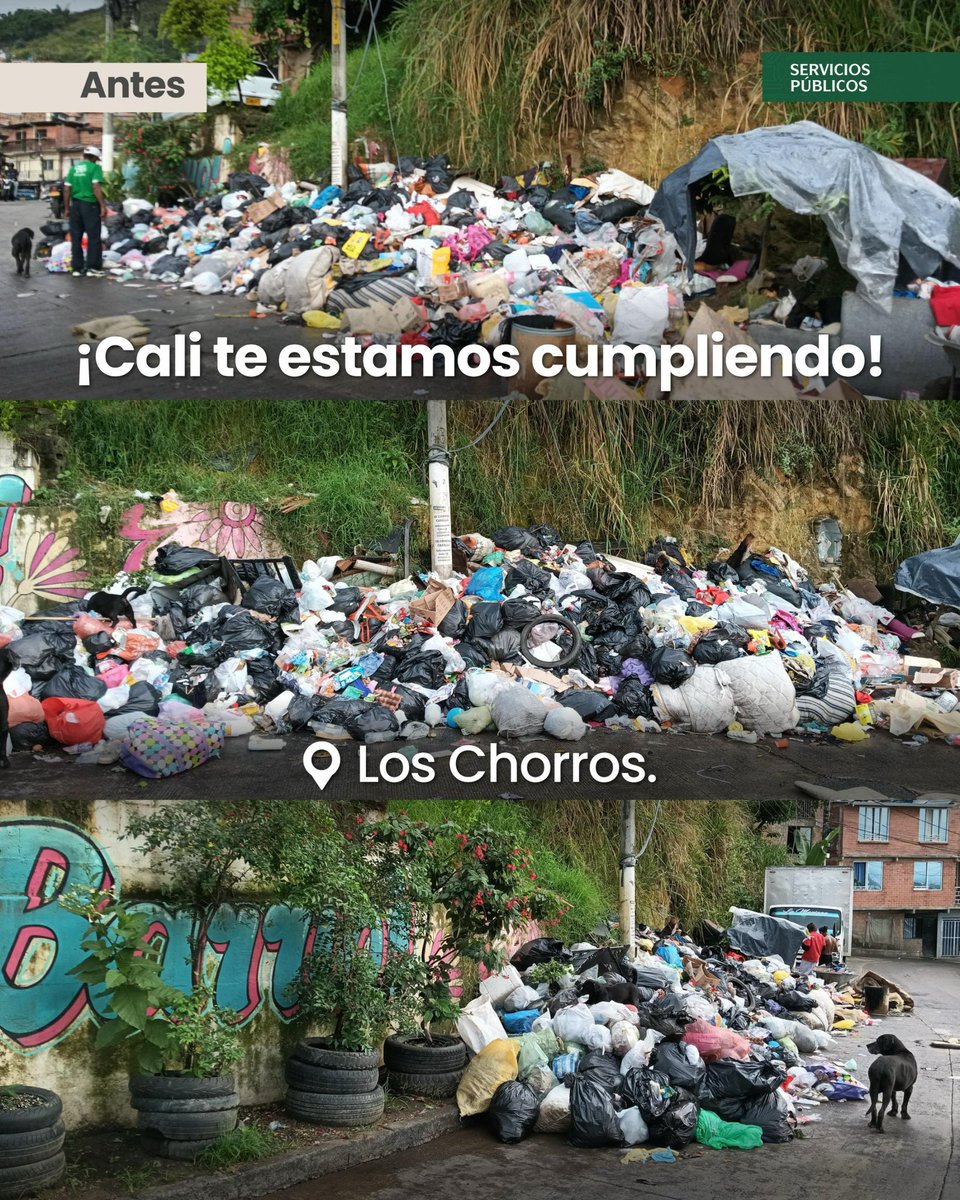 UaespCali's tweet photo. Durante años, el punto ubicado en la Calle 4 Oeste #74G-77, fue testigo del abandono y la acumulación del arrojo de residuos, afectando el entorno y la calidad de vida de la comunidad. Pero eso cambió. 💪✨ https://t.co/JuUfCg2Pdv