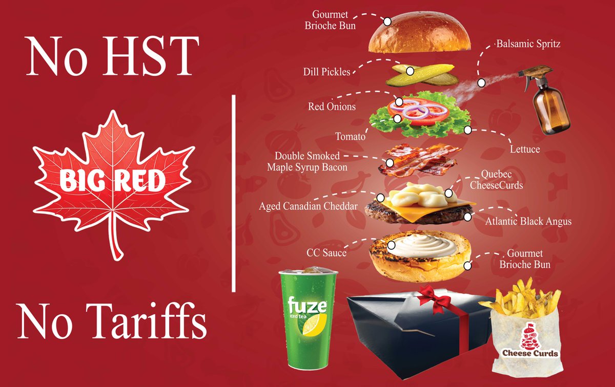 🔥 **COMING CANADA DAY to all locations: The BIG RED – Our New Premium Gourmet Burger &amp; Combo!** 🍔🍁

Get ready to meet the legend in the making **BIG RED**. Crafted for true burger lovers, this showstopper is stacked with bold Canadian flavour.  #BIGRED #CanadaDay