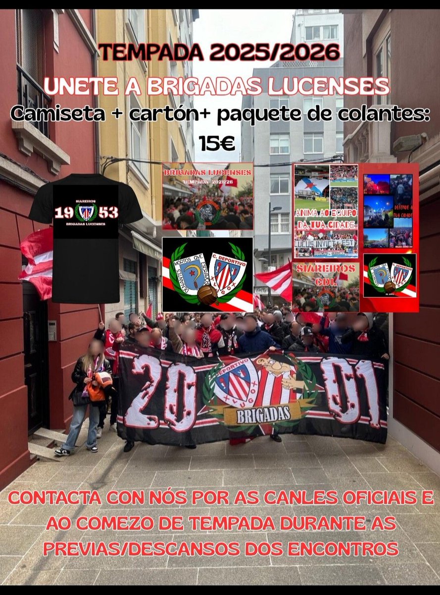 UNETE A BRIGADAS!

Todos aqueles que non estiveron por Saqués ou outros motivos teñen que voltar, asi como unirse outros novos, eo momento 

Non existe nada mais bonito que animar ao equipo da túa cidade cos de sempre, os que nunca abandoaron.

FAGAMOS HISTORIA DE NOVO!