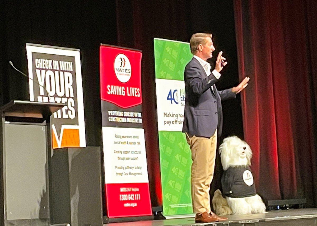ivor_private's tweet photo. Attended today the 10th Annual @MATES Lunch @CrownPerth. @MichaelCrossland’s emotional, inspiring &amp; funny keynote; Joshua McGuire’s Welcome to Country, Justin Geange’s moving poetry. Together, we support suicide prevention. Attended with #WorkSafeWA &amp; @MARS colleagues https://t.co/9FSlWlFy0B