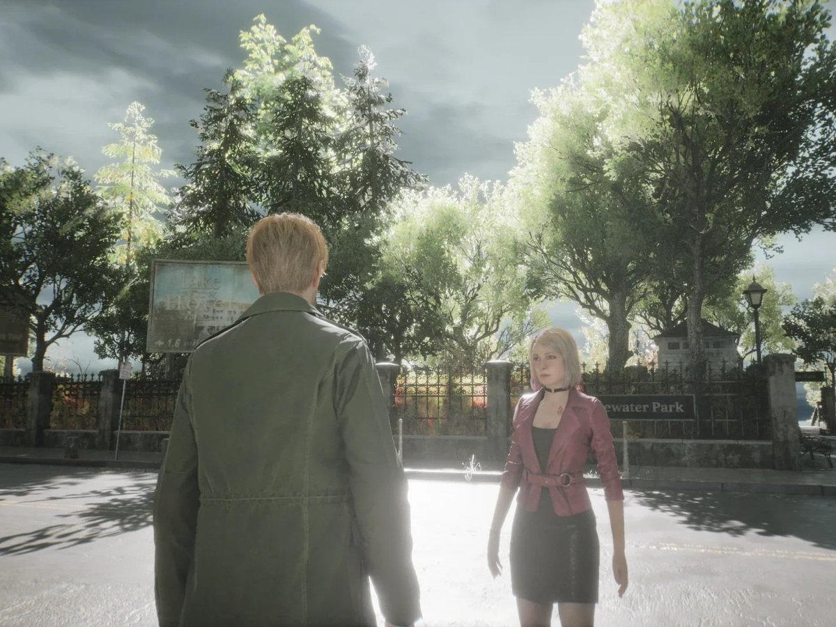 TeamSilentHill's tweet image. The forecast in the town of Silent Hill today is… sunny.