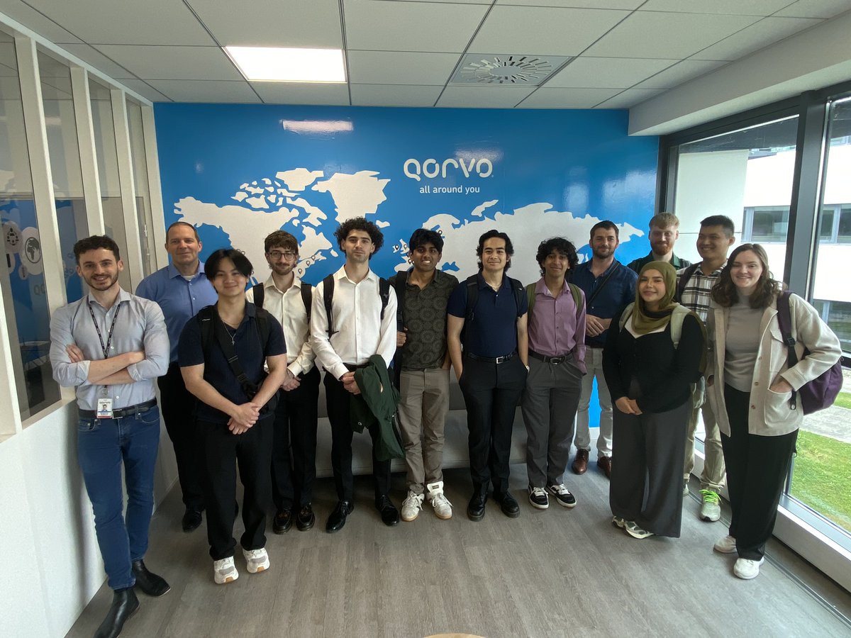 Qorvo Toulouse, France recently hosted Professor Matt Heins and 11 undergrad EE/CE students from The University of Texas at Dallas for an inside look at product innovation and global careers.  
ow.ly/fU8250Wgpo0  

#QorvoToulouse #University