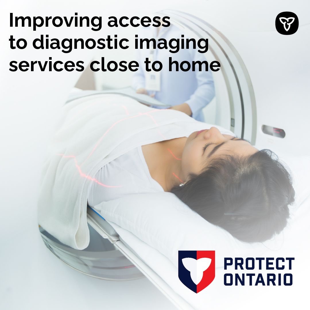 Our government is investing $155M to connect over 1.2 million people to MRIs, CT scans and GI endoscopy services across the province!
 
This means:
 
✅ Lower wait times
✅ Care closer to home
✅ All covered by OHIP
 
Learn more: news.ontario.ca/en/release/100…