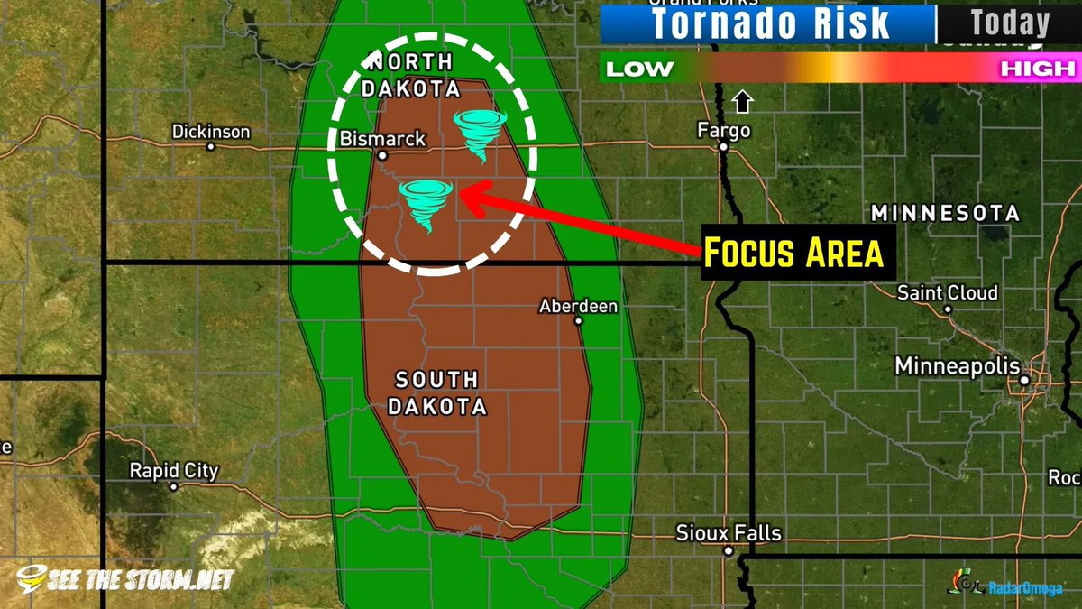 stsweathereye's tweet image. ‼️ BIG HAIL & 80 MPH WIND FORECAST Storms should form in the Dakotas initially as partially isolated supercells, which will enhance hail chances. I would not be surprised to see big hail stones to baseball size. Once the storms cluster together, they will be capable of producing…