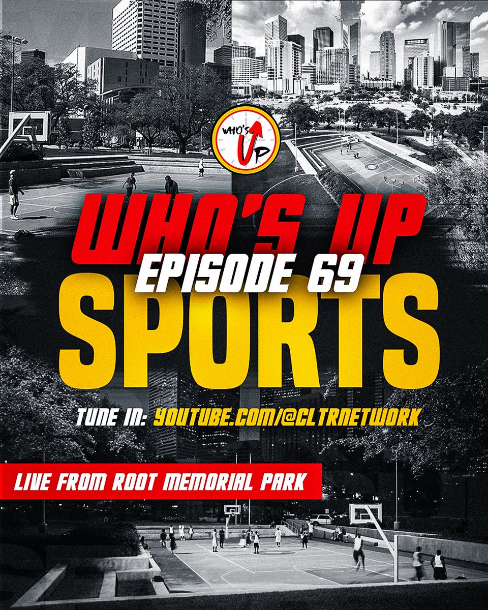 whosupsports's tweet photo. The guys are BACK! 🎙️🔥
Episode 69 of @WhosUpSports went LIVE from the legendary underground court at Root Memorial Park right across from the Toyota Center 🏀🤘🏽

Full Episode Link:
https://t.co/laZ5q2nEAw

#WhosUpSports #NBADraft #RootMemorialPark #CLTRNetwork https://t.co/5kI7JlXAIP