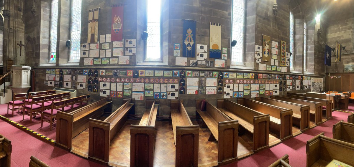 Moat Hall celebrates St Marks! – We created 180 pieces of work for 180 years of the church. From stained glass windows to watercolour paintings, from fact files to newspaper reports, the whole school worked together to wish our community church HAPPY BIRTHDAY!