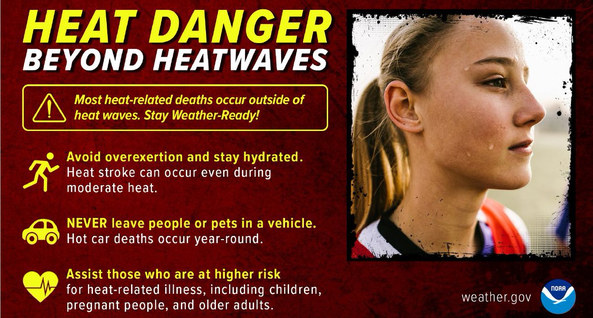 EMCMI's tweet photo. The heat is still here. Stay safe but enjoy the weather! https://t.co/xA7P8r7Buv