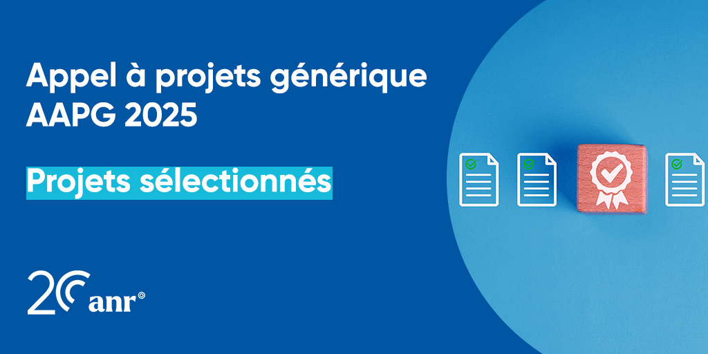 AgenceRecherche's tweet image. 📢 Appel à projets générique #AAPG 2025 : l’ANR publie les premières listes de projets sélectionnés dans le cadre de 21 comités d’évaluation.
➡ anr.fr/fr/actualites-…