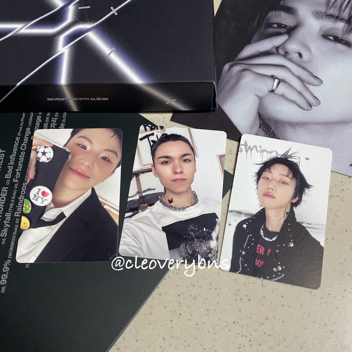 cleoverybns's tweet photo. ꒰ #cleovbentables ꒱

wts lfb svt ph

🫧 seventeen happy burstday daredevil pc

⤷ woozi, vernon, the8
     ₱90 ea

☆ payo / 3 days dop
☆ gcash
☆ jnt

🏷️ seventeen happy burst day daredevil ver random photocard woozi vernon the8 https://t.co/D9agMst9mn