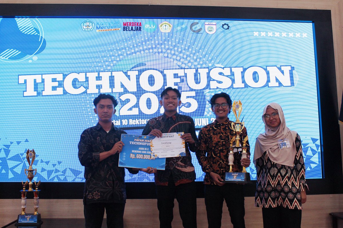 HMTIUTM's tweet image. Selamat para pemenang Technofusion 2025🏆🏅🏵️🤩
#teknik #utm #perlombaan #kompetisi #teknikindustri