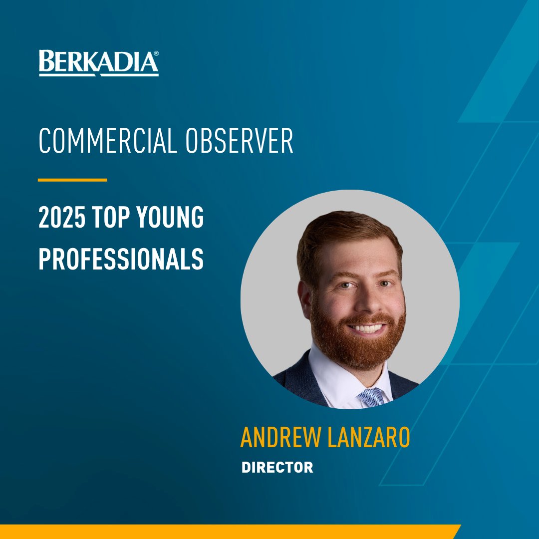 Berkadia (@berkadia) on Twitter photo Congratulations to Andrew Lanzaro for being named one of <a href="/commobserver/">Commercial Observer</a>'s 2025 Top Young Professionals! This prestigious recognition highlights Andrew's exceptional contributions and leadership in the #CRE industry. Join us in celebrating Andrew! commercialobserver.com/power-series/2⦠Congratulations to Andrew Lanzaro for being named one of <a href="/commobserver/">Commercial Observer</a>'s 2025 Top Young Professionals! This prestigious recognition highlights Andrew's exceptional contributions and leadership in the #CRE industry. Join us in celebrating Andrew! commercialobserver.com/power-series/2ā¦
