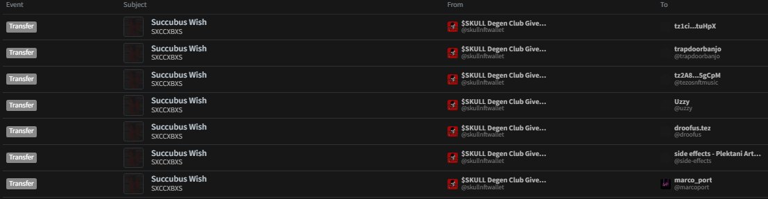 7 editions sent. 💀
Congrats to the winners of Succubus Wish by <a href="/un1td1/">Unwanted</a> — and thank you to everyone who entered.
Appreciate the dark magic, Unwanted 🖤

More chaos soon...