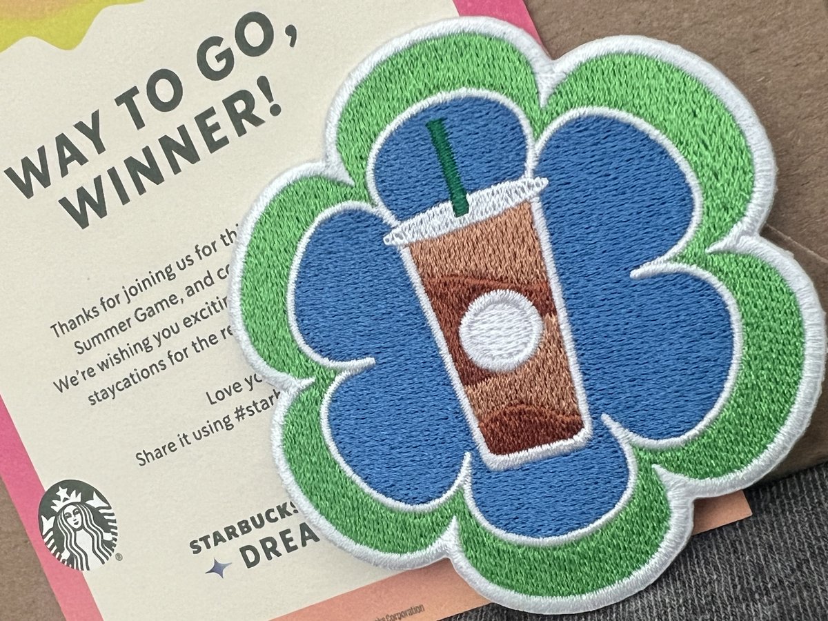 TeriE's tweet photo. CUTE! STARBUCKS EMBROIDERED #CoffeeCup on FLOWER DAISY #IronOnPatch ~ #Exclusive 2024 https://t.co/J3aRllrPni
#starbucks #starbuckspromo #starbuckspatch #patches #collectibles #starbuckscollectibles #starbuckssummergame #daisy #flowers #funfashion #coffeelover #starbuckslover https://t.co/CBgmHvxgrD