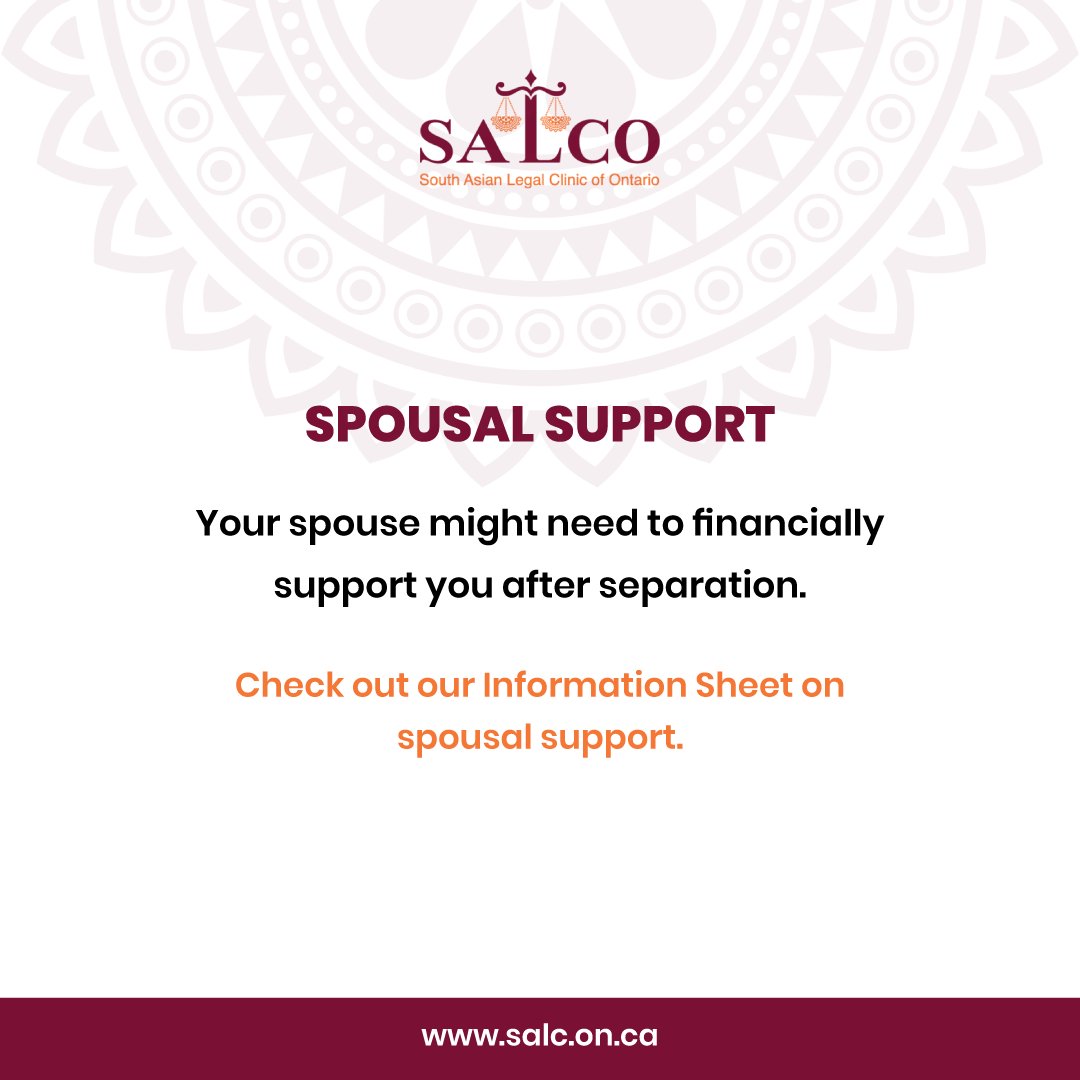 We are pleased to offer family law information resources for clients in multiple South Asian languages. For more details about spousal support, please visit the public legal education section on our website: lnkd.in/e4ZURMzh