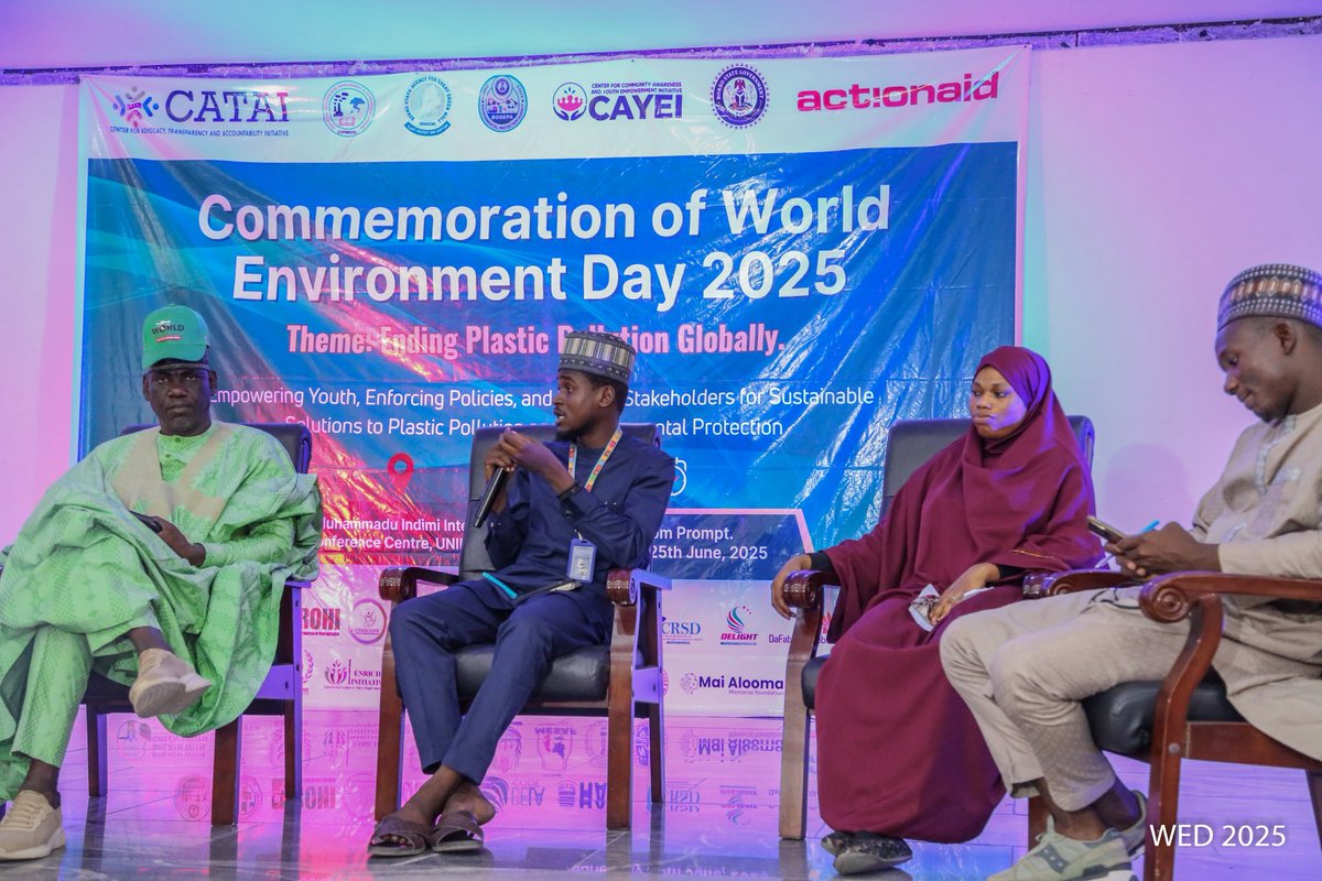 CataiCenter's tweet image. At the World Environment Day 2025 panel session, speakers discussed how empowering young people, enforcing environmental policies, and strengthening collaboration among stakeholders can help tackle plastic pollution and protect our environment.
@ActionAidNG 
#WorldEnvironmentDay