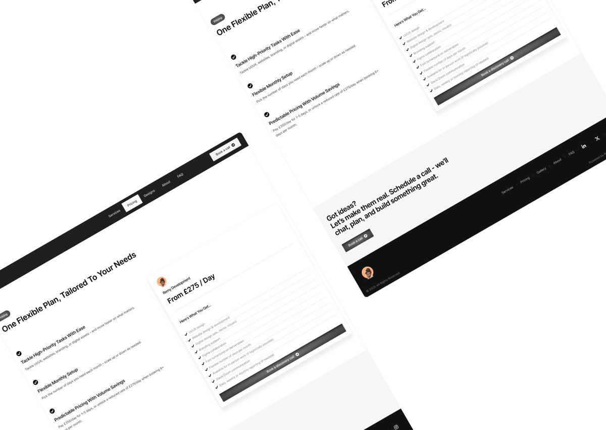 remydevelopment's tweet image. I&apos;ve just launched the new look of remydevelopment.com (2.0) - redesigned to reflect how I now push to work as a design partner for startups and SaaS teams.

Ready to partner with a broad range of diverse clients and multiple strategic goals.