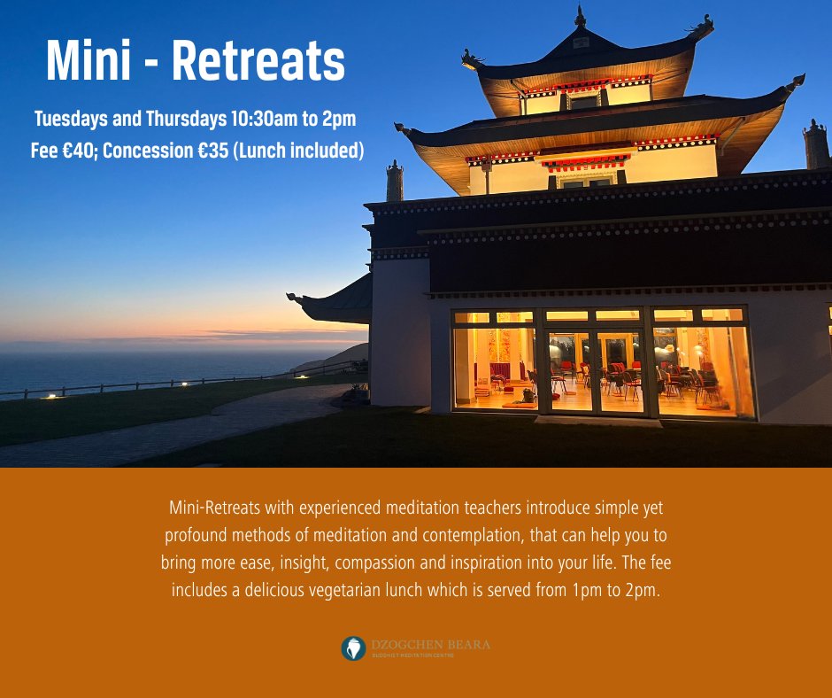 Our next Mini-Retreat is on Tuesday 1 July: Meditation with Andrew Warr. Learn to let go of too much thinking and gradually become more present and calm.
Join us every Tuesday and Thursday from 10:30am to 2pm. Book Online: bit.ly/4jG6a45